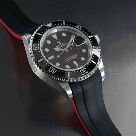 rolex sea dweller diver rubber replacement watch strap|2022 Rolex Sea-Dweller.